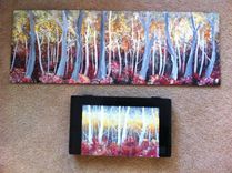 Painted Keepsake, Memento, Storage Boxes 5 small