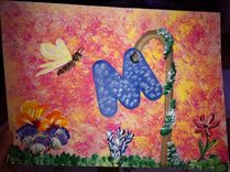 Personalized Initial Paintings 3 small