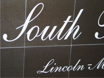 Sandblasted Black Granite Sign 3 small