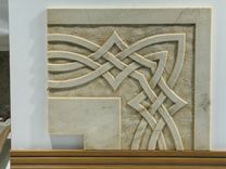 Carved Marble Tile Fireplace Surround 2 small