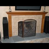 Carved Marble Tile Fireplace Surround 1 small