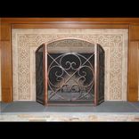 Carved Marble Tile Fireplace Surround 2 small
