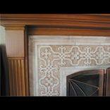 Carved Marble Tile Fireplace Surround 3 small