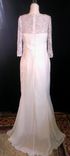 Original Design -  Wedding Dress In Chiffon And Lace With Half Sleeve 2 small