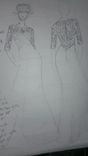 Original Design -  Wedding Dress In Chiffon And Lace With Half Sleeve 3 small
