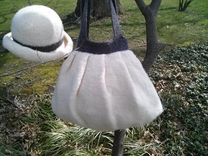 Felted Woman's Rolled Brim Hat Designed With Hand Spun Yarn 3 small