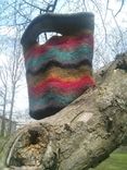 Afternoon In Santa Fe Tote Hand Made All Natural Fiber Wearable Art. 2 small