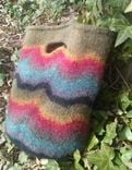 Afternoon In Santa Fe Tote Hand Made All Natural Fiber Wearable Art. 4 small