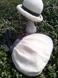 Snowdrift Bag Handmade Felted Natural Wool In A Soft Pleated Design 1 small