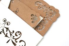 Laser Cut Lace Wedding Invitation, Romantic And Vintage Inspired 2 small