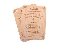 Letterpress, Laser Cut, And Wood Engraved  Wedding Invitations And Stationery 9 small