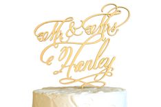 Custom Cake Topper Calligraphy Font 1 small