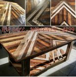 Reclaimed Herringbone Style Coffee Table 1 small