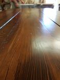 Reclaimed Hemlock Farmhouse Style Table And Bench 5 small
