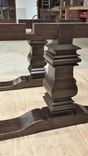 10ft Farmhouse Style Table W/ Extensions And Sculpted Base 6 small