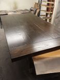 10ft Farmhouse Style Table W/ Extensions And Sculpted Base 5 small