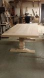 10ft Farmhouse Style Table W/ Extensions And Sculpted Base 3 small
