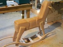 Solid Cherry Rocking Horse 4 small