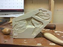 Mack Truck Dog Carving 2 small