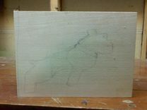 Mack Truck Dog Carving 3 small