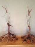 Log And/Or Antler Lights & Lamps 5 small