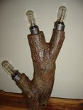 Log And/Or Antler Lights & Lamps 3 small