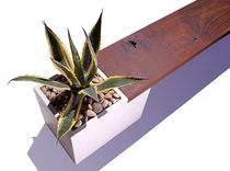 Modern Concrete And Wood Planter Bench 4 small