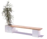 Modern Concrete And Wood Planter Bench 6 small