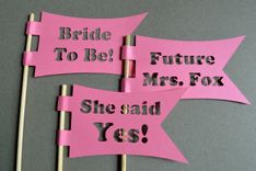 Custom Paper Flags For Wedding/Event 4 small
