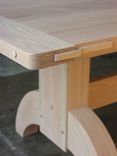Oak Dining Trestle Table 2 small