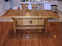 "Quilt"  Oak Dining Table 1 small