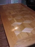 "Quilt"  Oak Dining Table 2 small