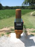 Round Heavy Timber Frame Mailbox Post 4 small