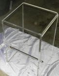 Acrylic Stool - Folded "Waterfall Edge" 3/4" Thick Clear Acrylic - Custom Sizing Available 1 small