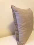 Taupe Raffia Print & Velvet Decorative Pillow 4 small