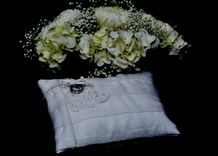 Everlasting 7"X 9" - Wedding Ring Bearer Pillow 2 small