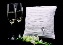 Rock My World 10" X 9" Wedding Ring Bearer Pillow 1 small