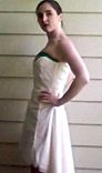 Hand Beaded Lace Dress 3 small
