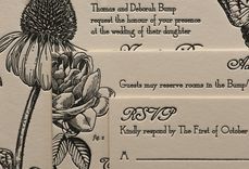 Wedding Invitations - Antique Botanical 2 small
