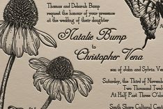 Wedding Invitations - Antique Botanical 5 small