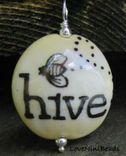 Glass Beads - Custom Enamel Painted Design 3 small