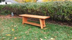 Cherry Slab Bench 1 small
