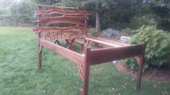 Rustic Walnut Bed. 3 small