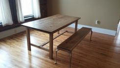 Farmhouse Table And Bench 1 small