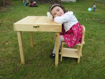 Kids Portable Table And Chair. 1 small