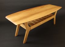 Noll Wide Body Danish Surfboard Coffee Table In Iroko (African Teak) 2 small