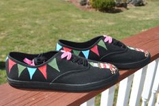 Lighthouse Hand Painted Sneakers Size 7.5 - Sold 3 small
