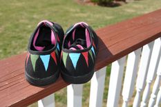 Lighthouse Hand Painted Sneakers Size 7.5 - Sold 4 small