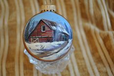 Hand Painted Ornaments 2 small