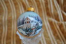 Hand Painted Ornaments 5 small